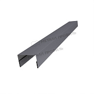 Планка крышки забора 40мм 30х45 х 2000 (VALORI-20-Grey-0.5)