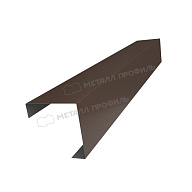 Планка угла декоративная на столб 60мм 62х62 х 2500 (VALORI-20-DarkBrown-0.5)