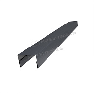 Планка крышки забора 40мм 30х45 х 3000 NormanMP (ПЭ-01-7024-0.5)