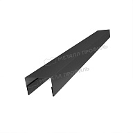 Планка крышки забора 40мм 30х45 х 3000 (VALORI-20-DarkGrey-0.5)