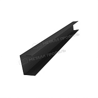 Планка стойки забора 40мм 30х40 х 2000 (VALORI Д-20-DarkGrey\DarkGr-0.5)