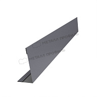 Планка угла усиливающая для забора 40х20 х 2000 (VALORI-20-Grey-0.5)