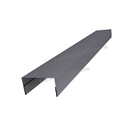 Планка крышки забора 60мм 35х65 х 2000 (VALORI Д-20-Grey\Grey-0.5)