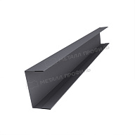 Планка стойки забора 60мм 35х60 х 2000 (VALORI Д-20-Grey\Grey-0.5)