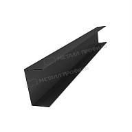 Планка стойки забора 60мм 35х60 х 2500 (VALORI Д-20-DarkGrey\DarkGr-0.5)