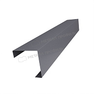 Планка угла декоративная на столб 60мм 62х62 х 2000 (VALORI Д-20-Grey\Grey-0.5)